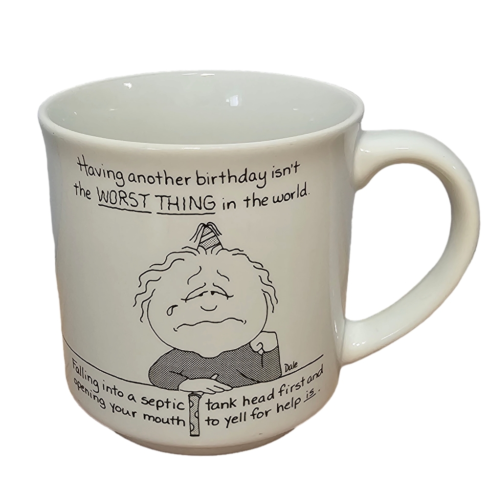 Vintage Recycled Paper Products Humorous Birthday 12oz Coffee Mug